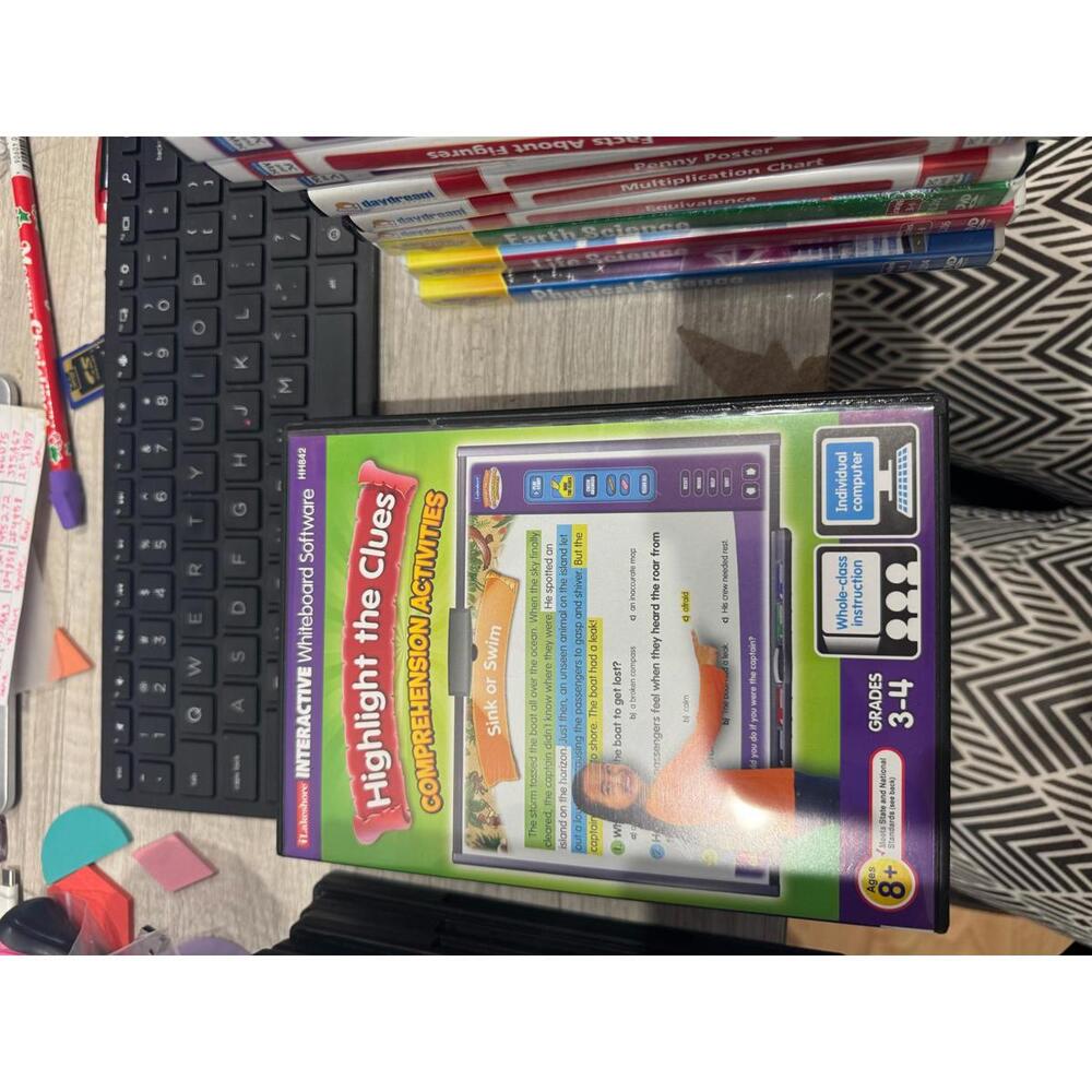 Kaleidoscope Interactive Whiteboard Software - Highlight the Clues Comprehension